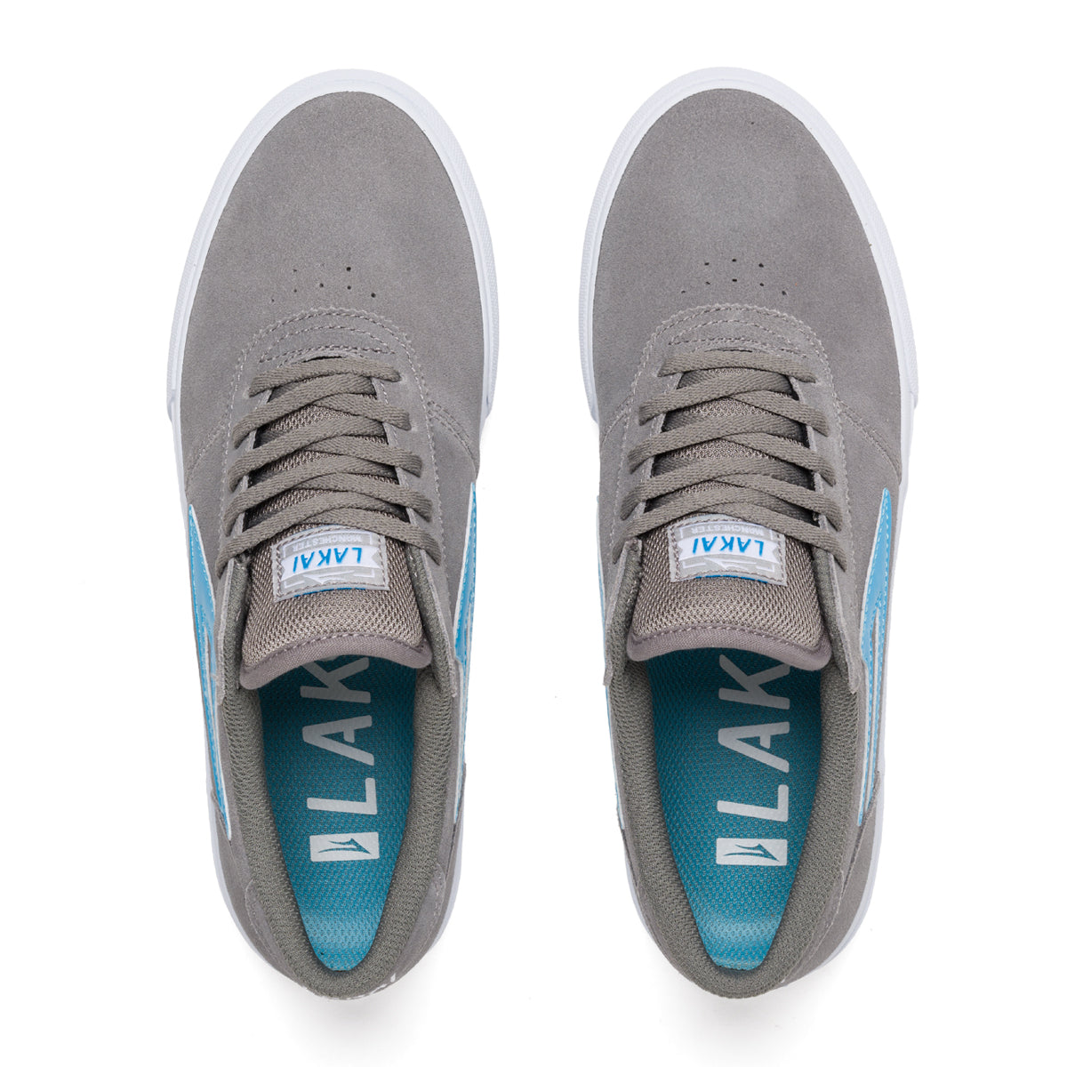 Lakai Manchester Grey Teal Suede
