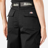 Women's Dickies Cropped Cargo Pants | Black