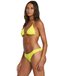 Women's RVCA Solid Halter Slide Triangle | Guava
