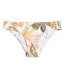 Women's Roxy PT Beach Classics Moderate Bikini Bottom | Bright White Subtly Salty Flat