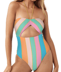 Women's O'Neill Mayan Stripe Sayulita One Piece | Multi Color