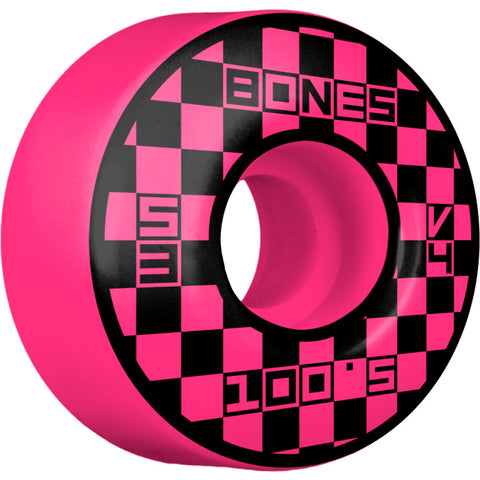 Bones Wheels Og Formula Block Party 53mm V4 Wide 100A - Pink