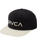 Men's RVCA Twill Snapback II | Black/White