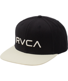 Men's RVCA Twill Snapback II | Black/White